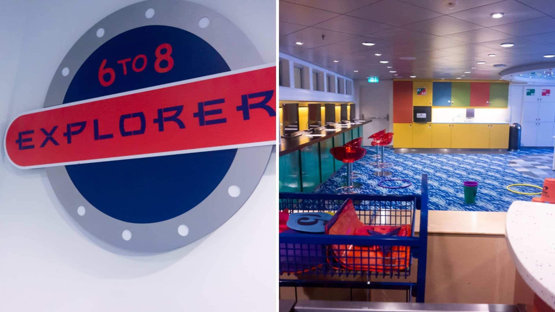 Explorers kids club for ages 6-8 on the Harmony of the Seas