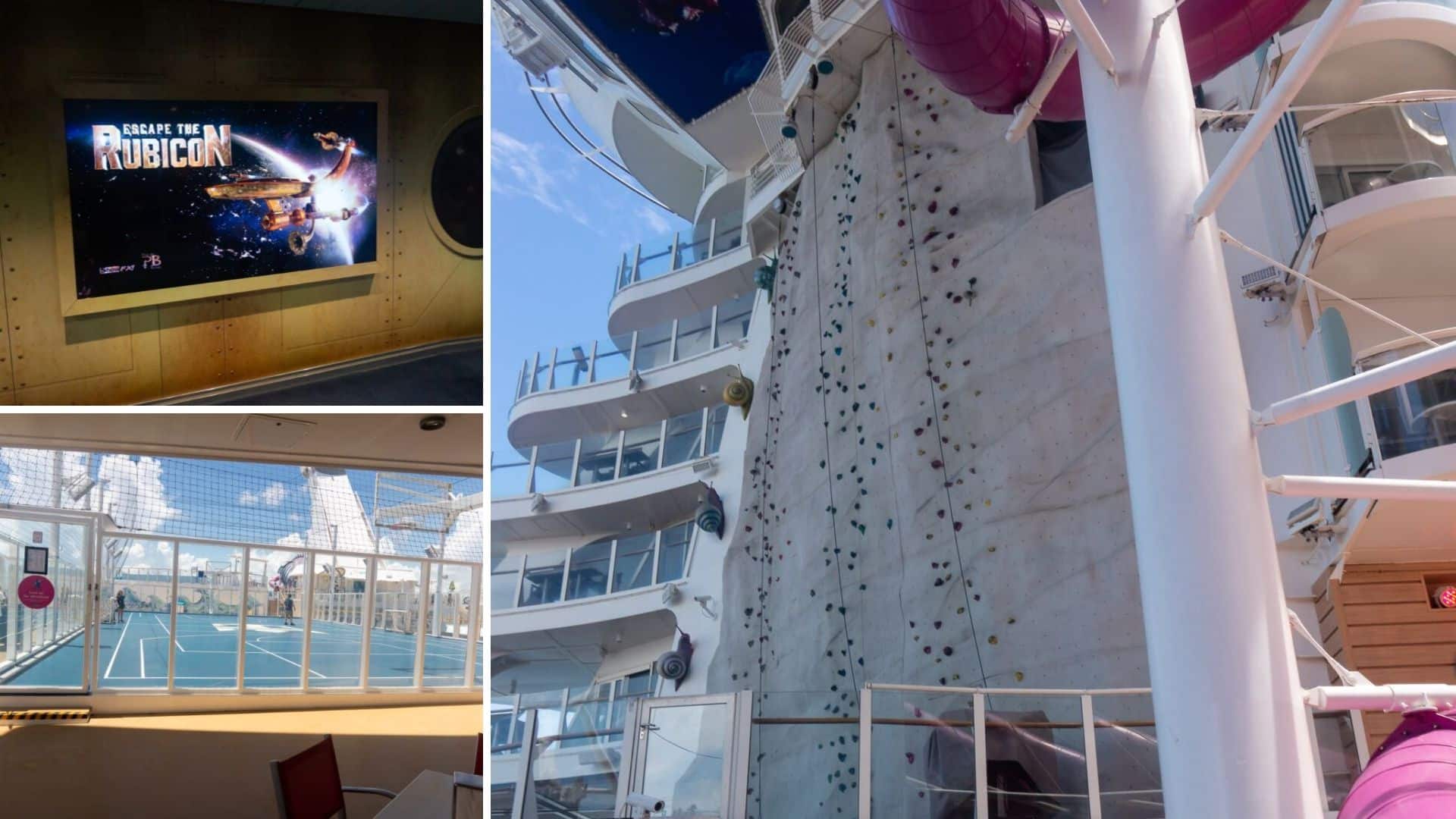 Rock Climbing and other family activities aboard the Harmony of the Seas.
