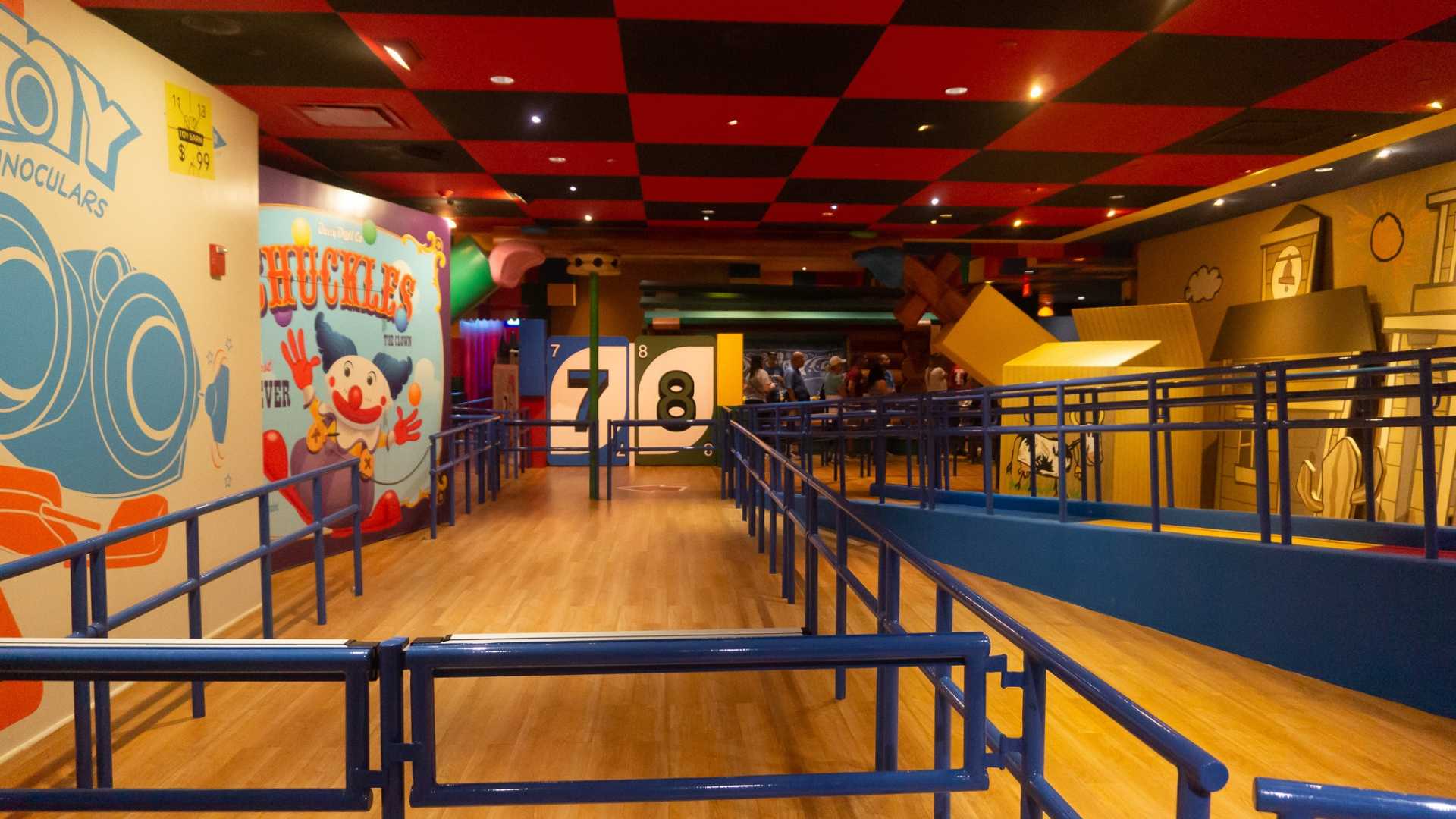 The queue inside Toy Story Mania