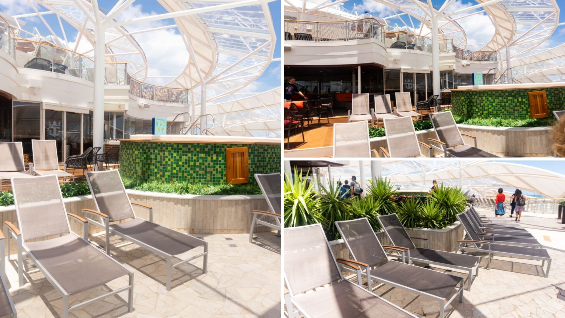 Adults only area the Solarium on Harmony of the Seas