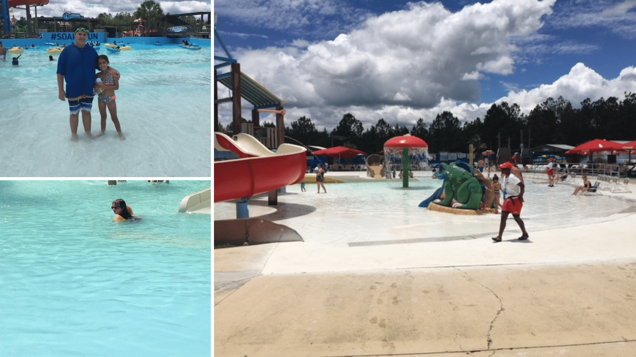 Kids playing at Gulf Islands Water Park in Gulfport, Mississippi