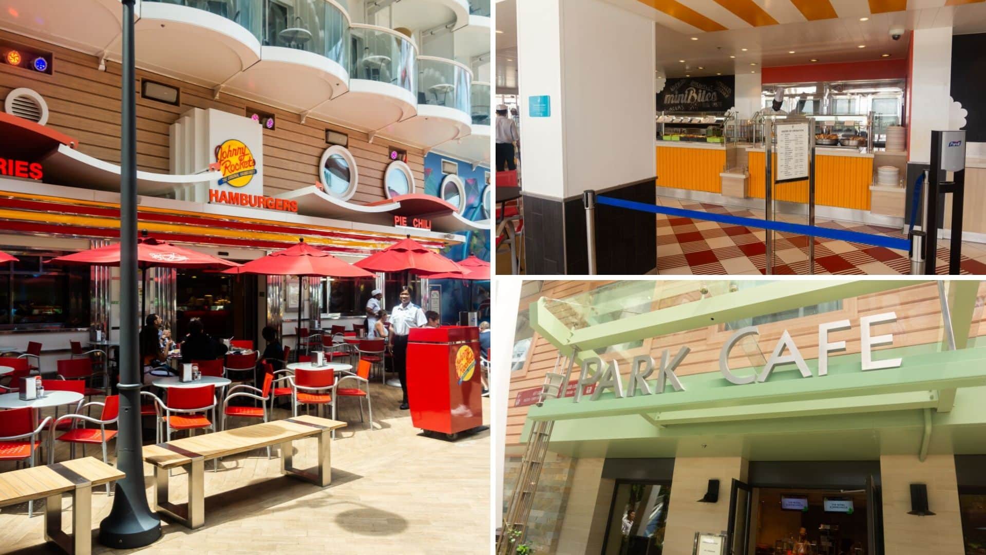Jonny Rockets, Mini Bites and Park Cafe on the Harmony of the Seas