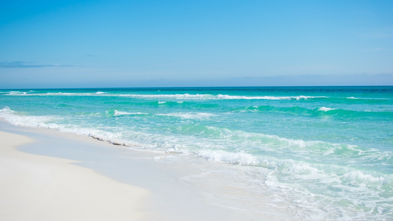 the beach at Fort Pickens National Park