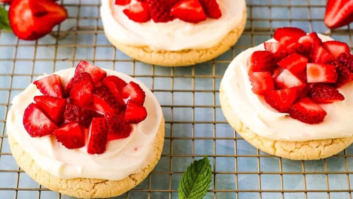 Frosted Strawberries and Cream Cookies 2 cropp scaled 1