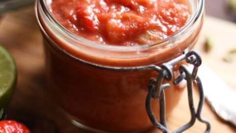 Indian Rhubarb Chutney Strawberries Ginger 1