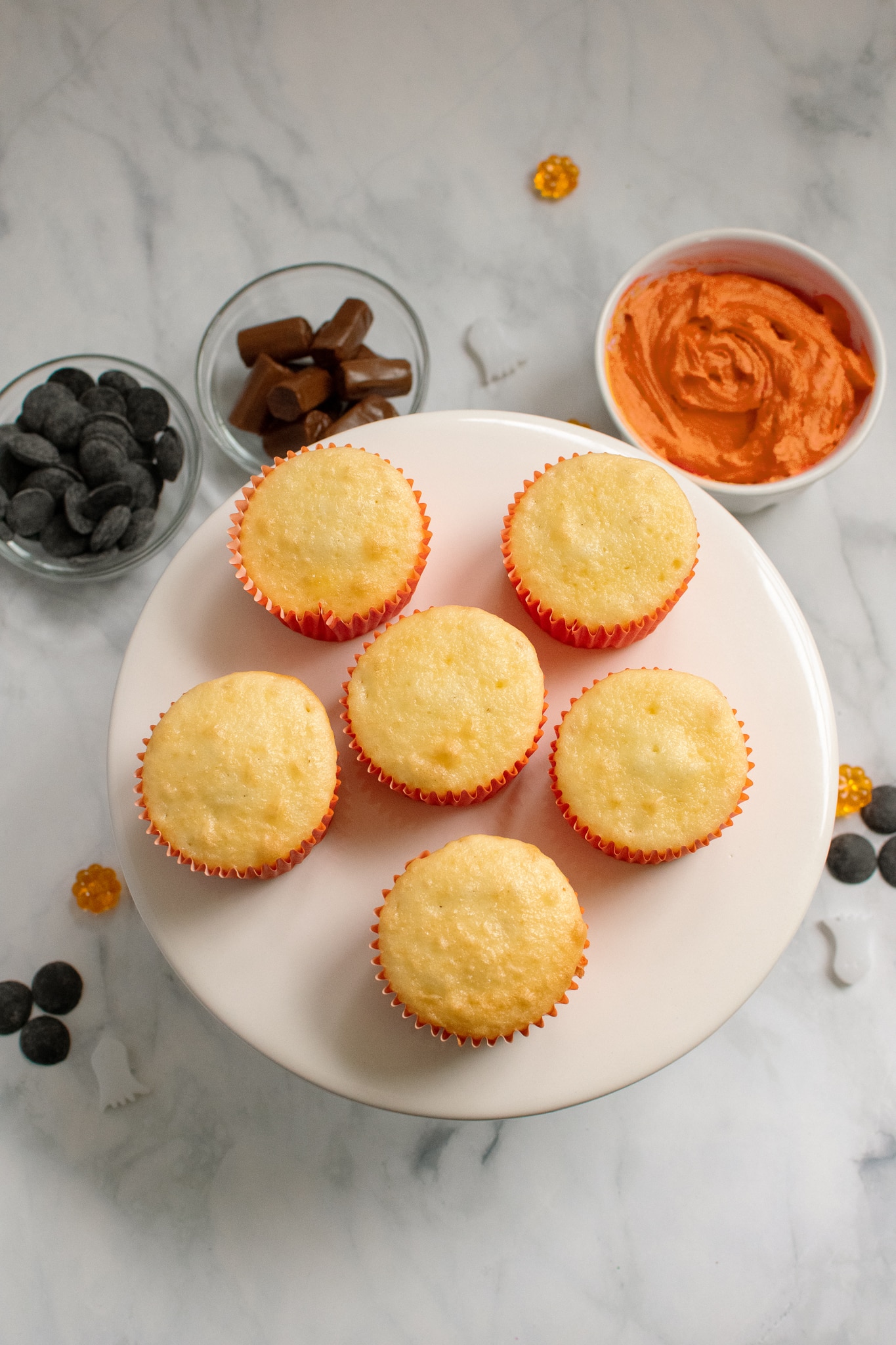 Micky Mouse Pumpkin Cupcake Ingredients