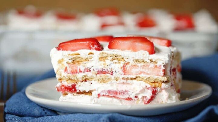 Strawberry Icebox Cake FB