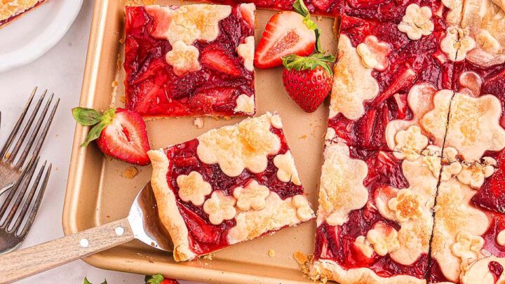 Strawberry Slab Pie featured