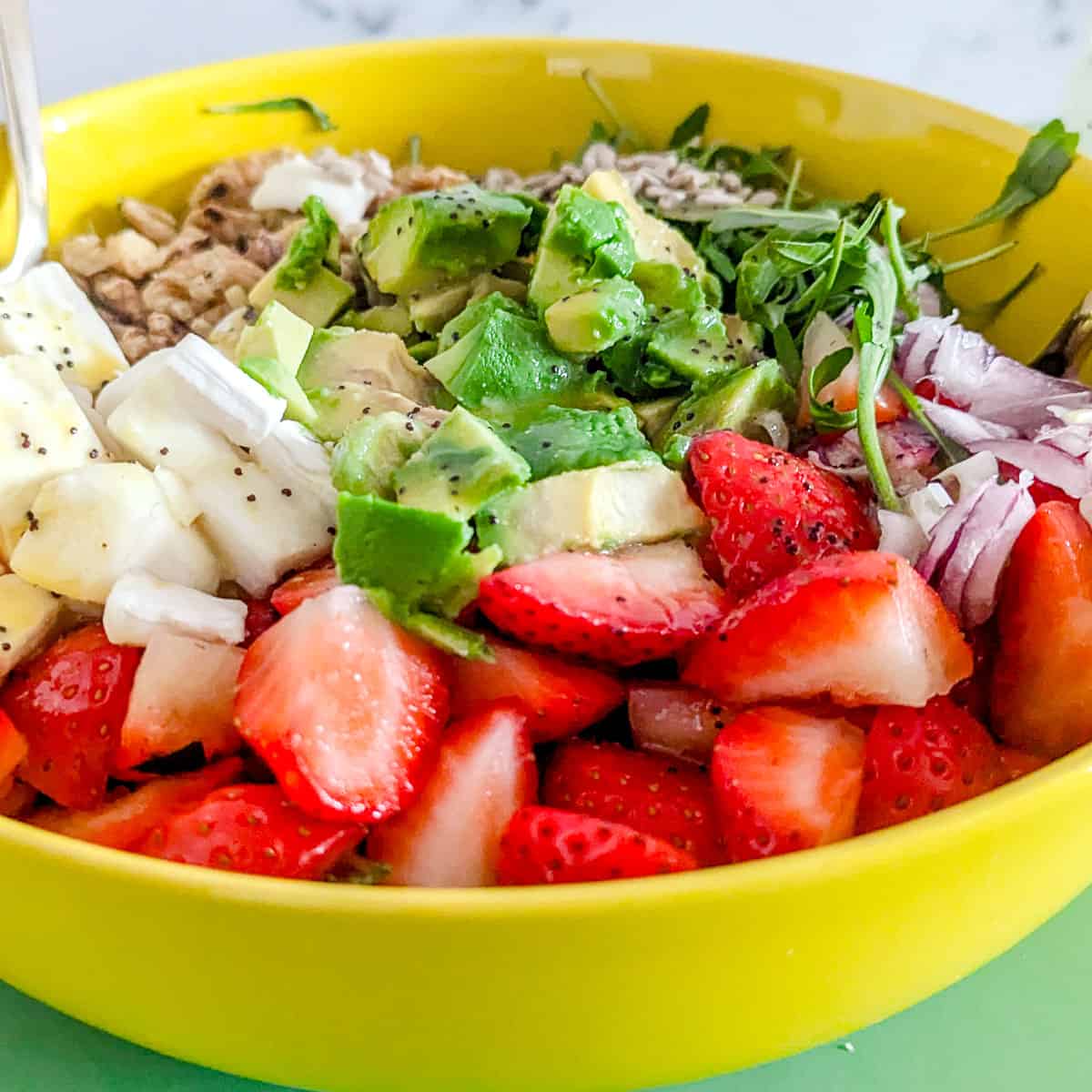 strawberry goat cheese salad 1