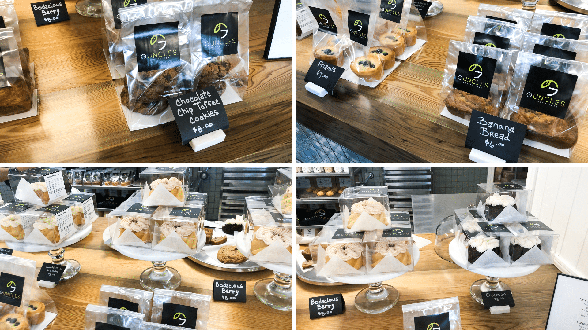 Treats at Guncles Gluten Free Bakery