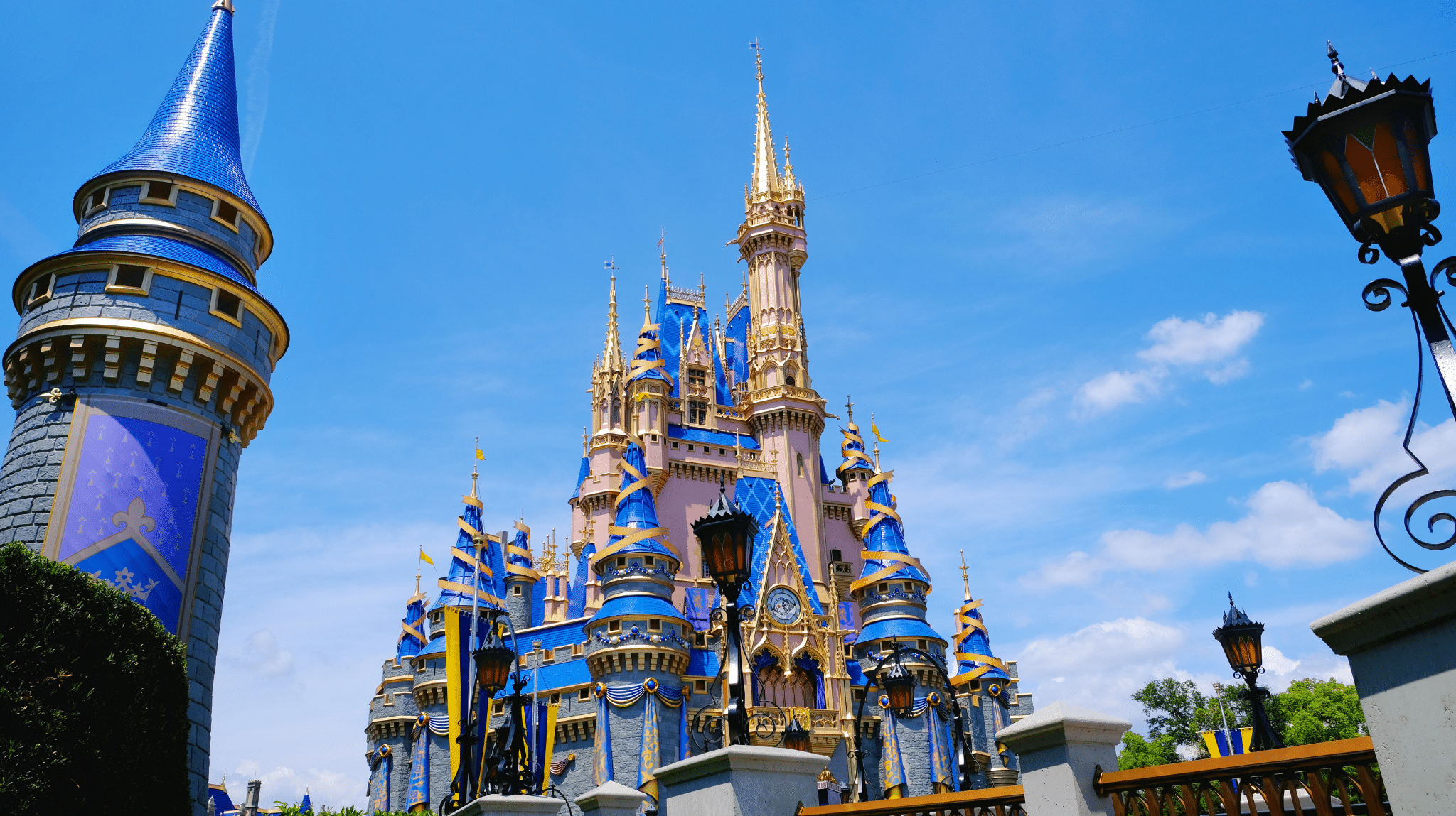 Cinderella Castle on a sunny day at Magic Kingdom Park Walt Disney World